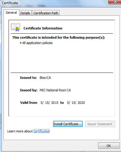 root ca bkav