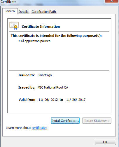 root ca sm