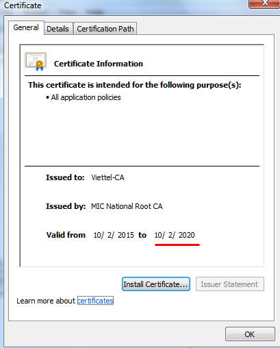 root ca viettel